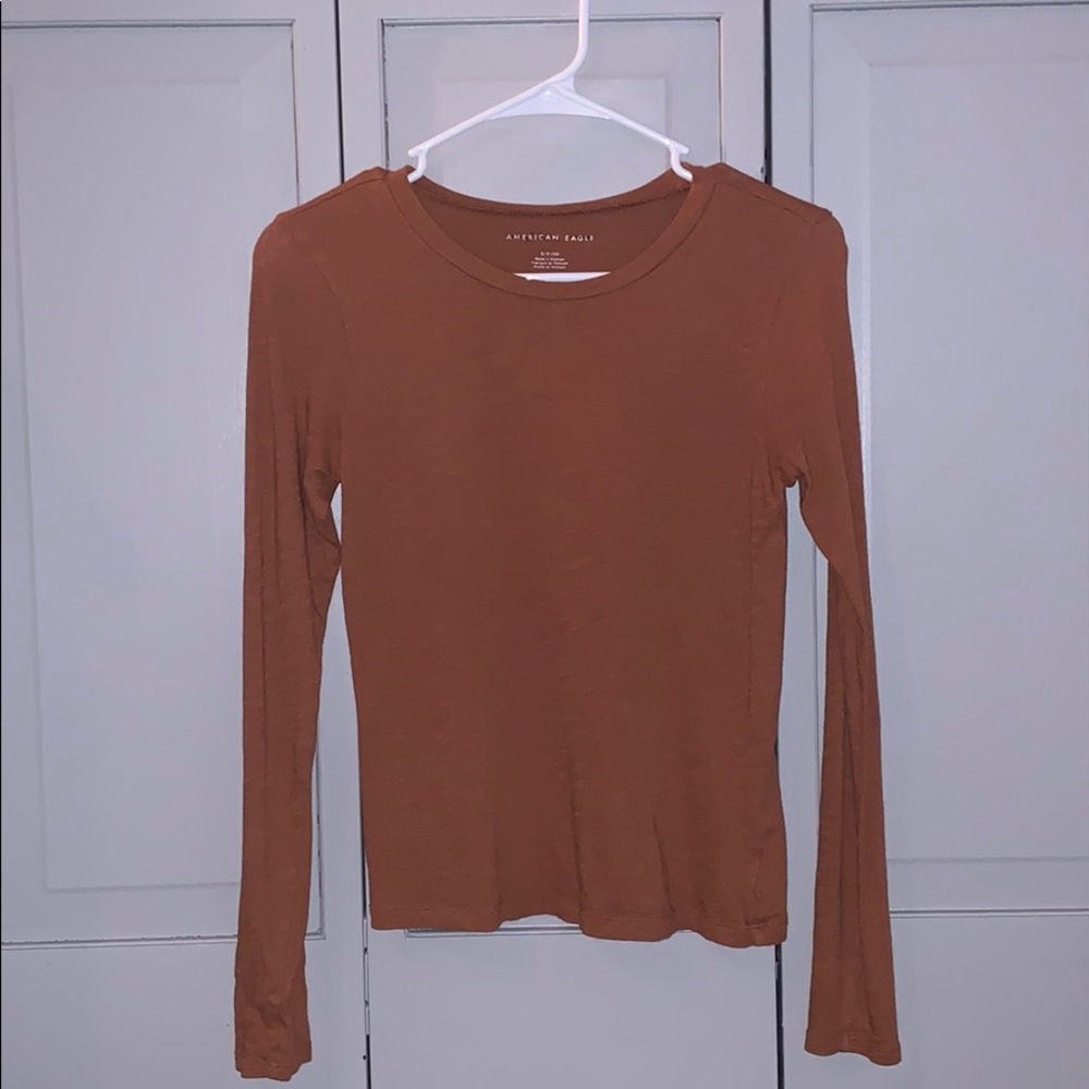 orange american eagle long sleeve